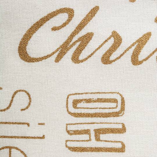 DII® 108" Gold Christmas Collage Table Runner